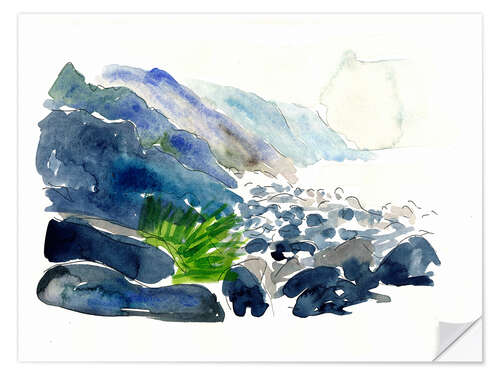 Wall sticker Charco Azul on the coast of Gran Canaria