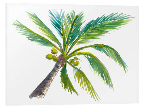 PVC-tavla Tropical palm leaf