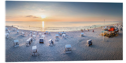 Acrylic print Summer evening on Sylt