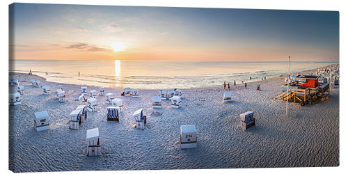 Leinwandbild Sommerabend auf Sylt