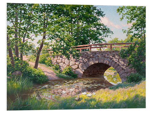 Hartschaumbild Die alte Brücke