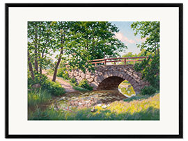Gerahmter Kunstdruck Die alte Brücke