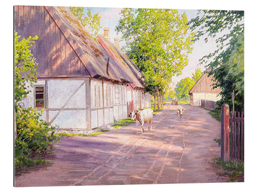 Gallery print Cows on the village street