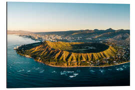 Aluminiumsbilde Diamond Head crater in Honolulu, Hawaii