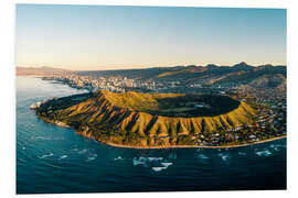 PVC-tavla Diamond Head crater in Honolulu, Hawaii