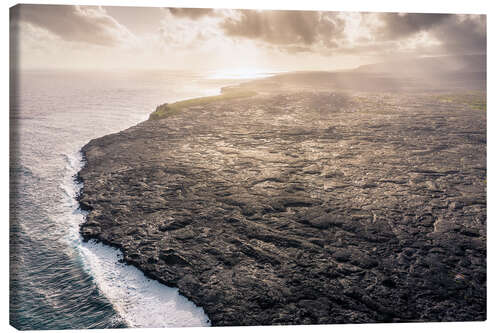 Leinwandbild Lavafeld auf Big Island, Hawaii