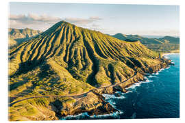 Akrylbilde Crater at sunrise, Hawaii