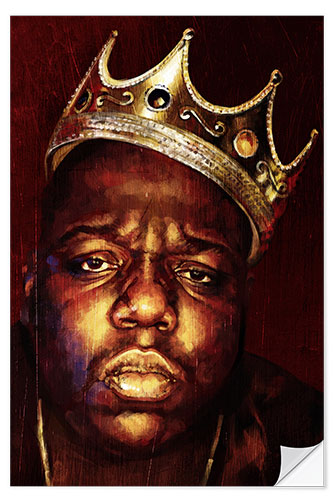 Selvklæbende plakat Biggie Smalls