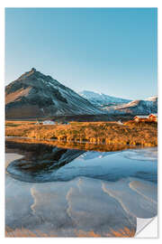 Naklejka na ścianę Winter landscape in Iceland