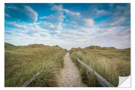 Wall sticker Path to the North Sea beach