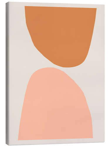 Canvas print Orange Shapes