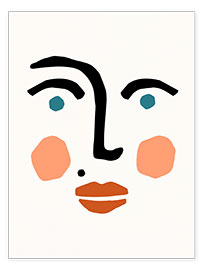 Plakat Kobieca twarz