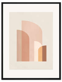 Gerahmter Kunstdruck Retro-Geometrie II