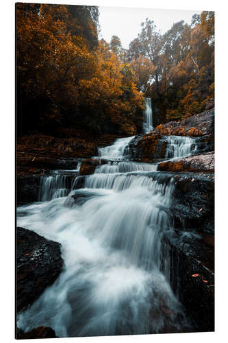 Alumiinitaulu Waterfall in the fall