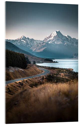 Acrylglas print Mount Cook, New Zealand