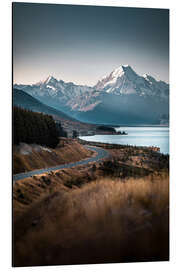 Print på aluminium Mount Cook, New Zealand