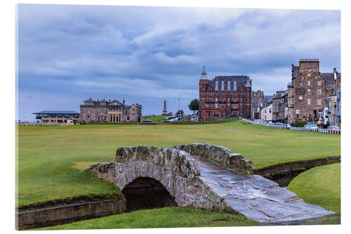 Acrylic print Swilcan Bridge at the Old Course at St Andrews