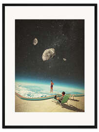 Gerahmter Kunstdruck Sommer mit der Aussicht auf Asteroiden