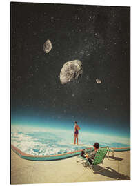 Magnettafel Sommer mit der Aussicht auf Asteroiden