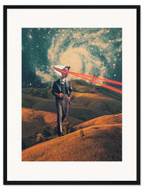 Gerahmter Kunstdruck Wir beobachten Sie zu Ihrer eigenen Sicherheit