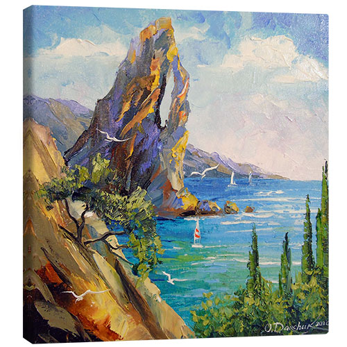 Canvas print Rocks by the sea