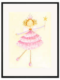 Gerahmter Kunstdruck Niedliche Fee