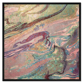 Gerahmter Kunstdruck Fluid Painting I