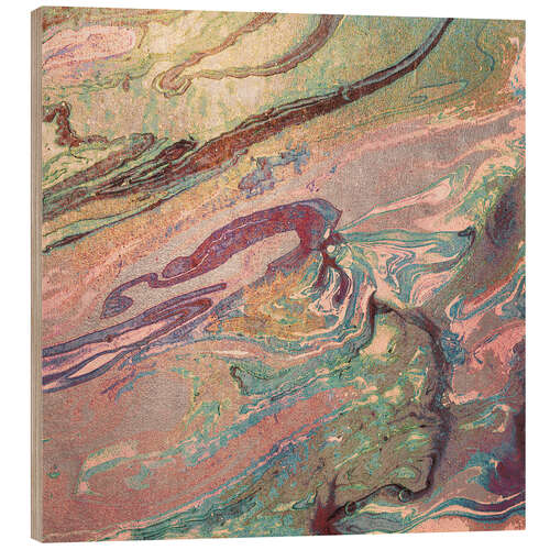Holzbild Fluid Painting I