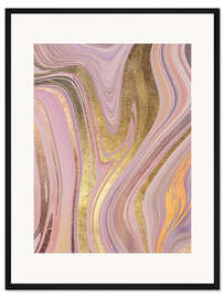 Gerahmter Kunstdruck Fluid Painting II