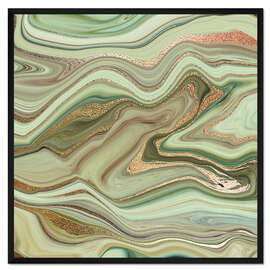 Gerahmter Kunstdruck Fluid Painting IV