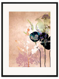 Gerahmter Kunstdruck Zartes Herbarium I