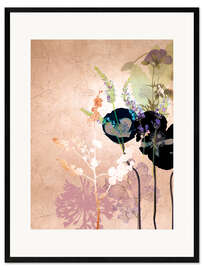 Gerahmter Kunstdruck Zartes Herbarium I