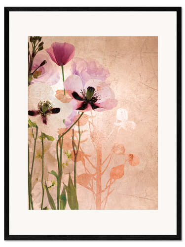 Impression artistique encadrée Herbier délicat II