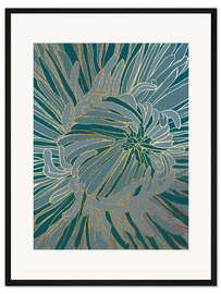 Gerahmter Kunstdruck Crysantheme