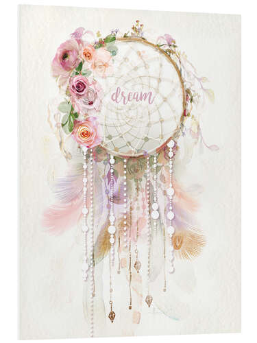 Foam board print Rosé Dream Catcher