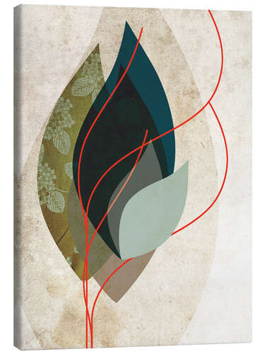 Canvas print Abstract leaves i