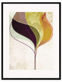 Plakat artystyczny premium w ramie Abstract leaves II