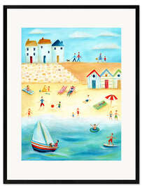 Innrammet kunsttrykk Holidays on the beach