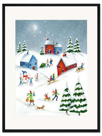 Gerahmter Kunstdruck Am Rodelberg