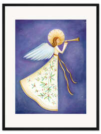 Gerahmter Kunstdruck Weihnachtsengel