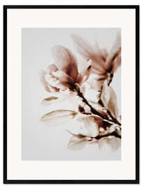 Impression artistique encadrée Magnolias en fleur