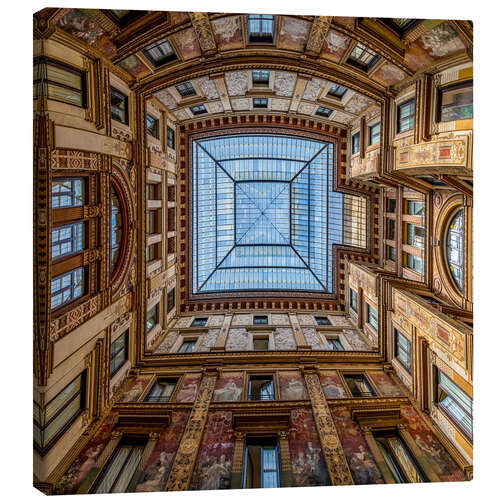 Canvas print Courtyard in Rome