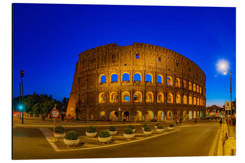 Aluminium print The Colosseum in Rome at night