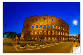 Vinilo para la pared El Coliseo de Roma en la noche.