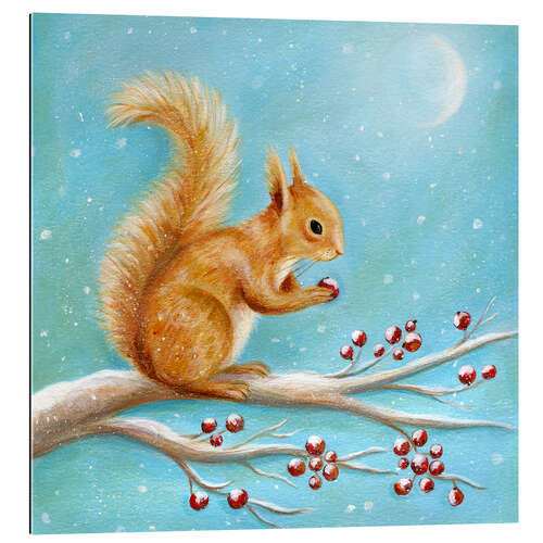 Galleriprint Squirrel with winter fruits