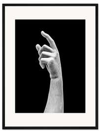 Gerahmter Kunstdruck Marmorskulptur Detail II