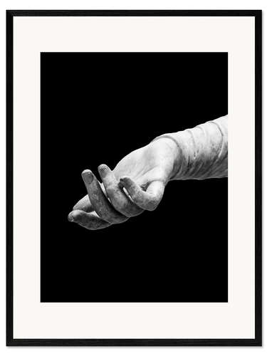 Framed art print Marble sculpture detail I