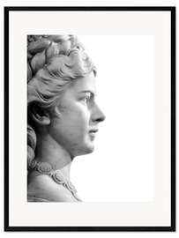 Framed art print Marble bust