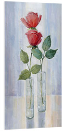 Foam board print Two roses