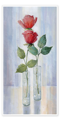 Poster Deux roses